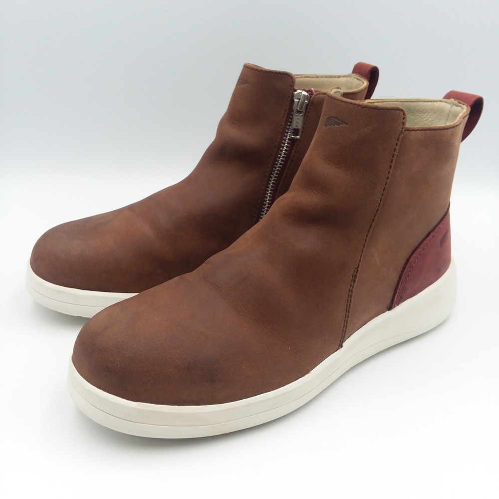Red Wing Shoes‎ Cross Lite Women's Side-Zip Safety Toe Brown Chukka Boots Sz 7.5
